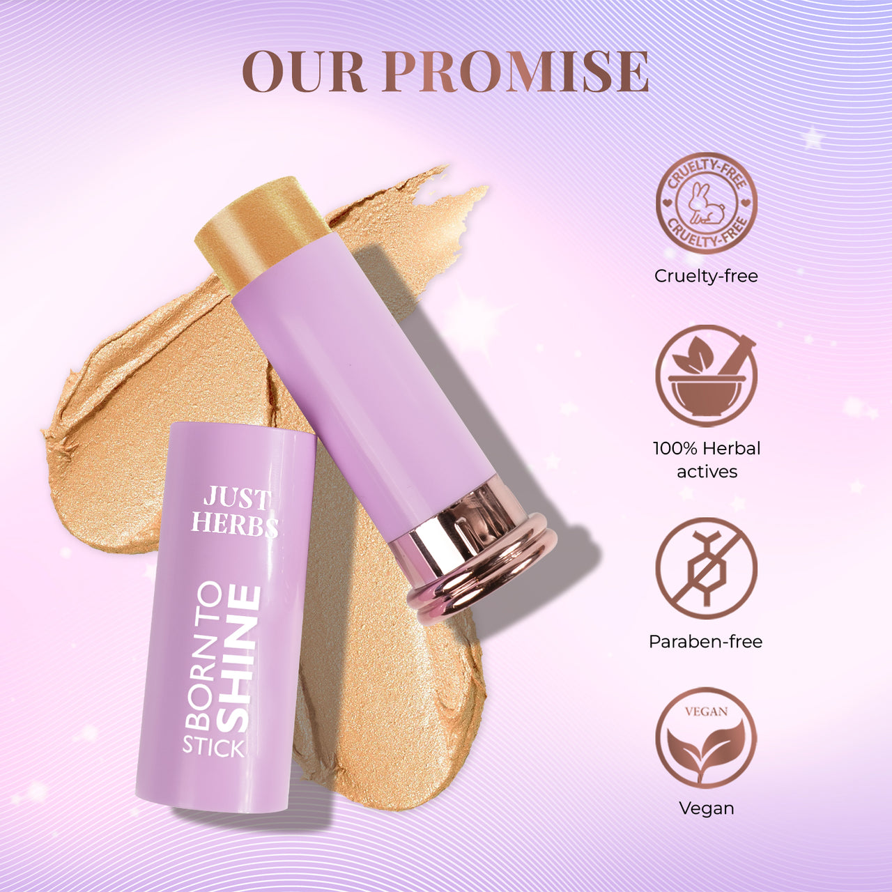 Born To Shine Stick with Shea Butter and Cica