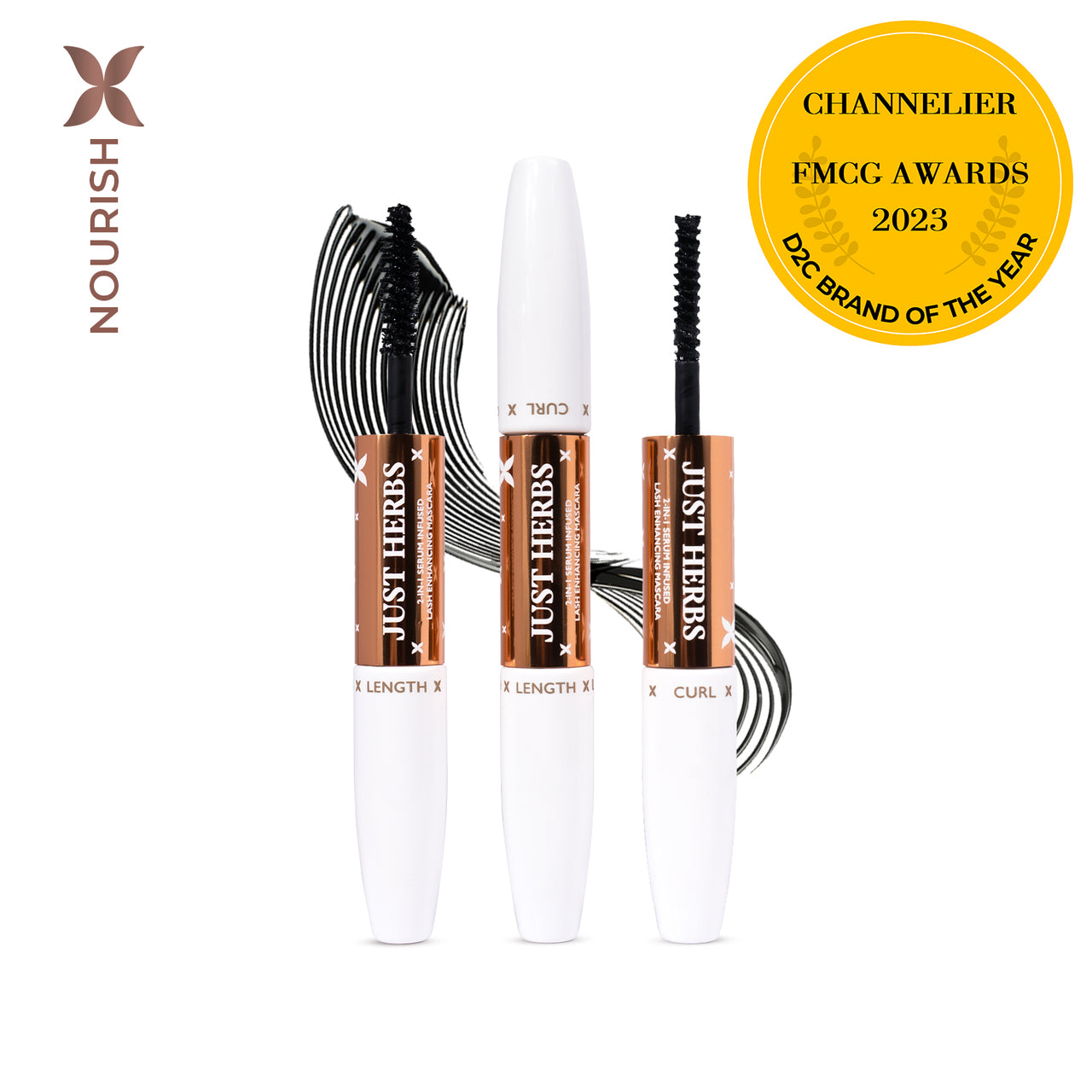 2-in-1 Serum-infused Lash Enhancing Mascara with Castor Oil and Coconut Oil