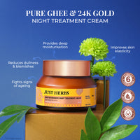 Thumbnail for Pure Ghee & 24K Gold Deep Nourishing Night Treatment Cream