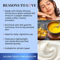 Thumbnail for Pure Ghee & 24K Gold Deep Nourishing Night Treatment Cream