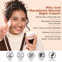 Thumbnail for Macadamia Nourish Moisturizer Night Cream | Boosts glow, moisturizes skin