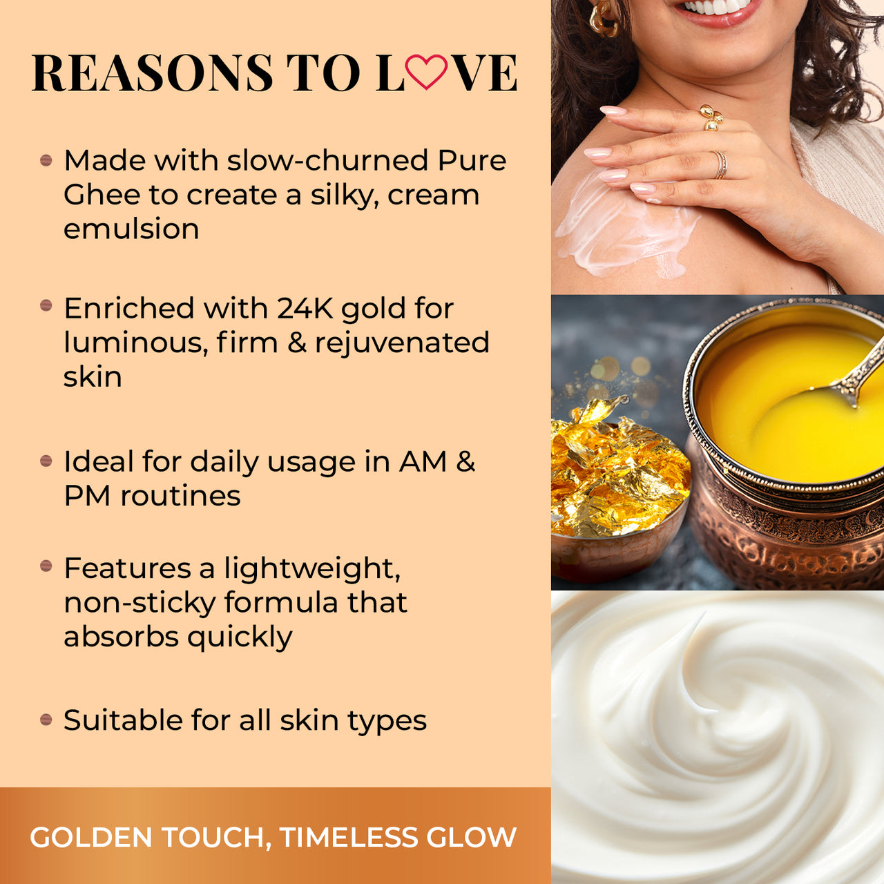 Pure Ghee & 24K Gold Deep Nourishing Body Butter