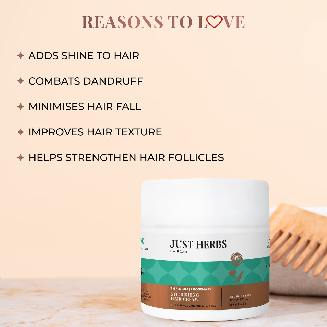 Nourishing Hair Cream with Bhringraj & Rosemary 100 g