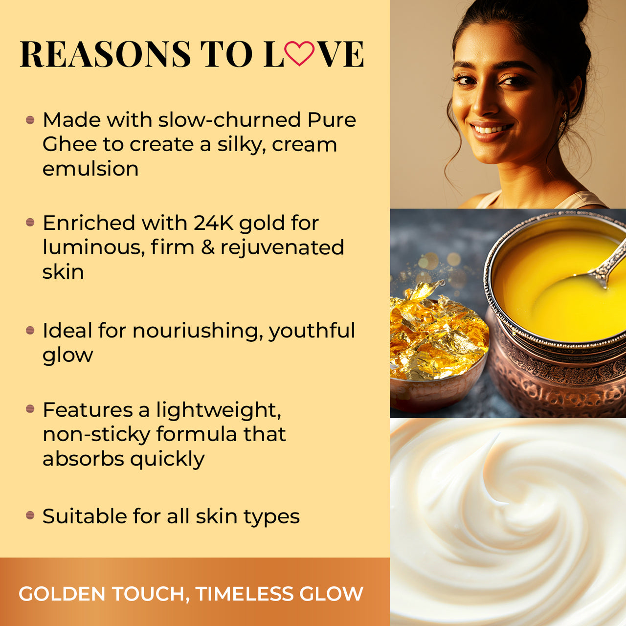 Pure Ghee & 24K Gold Kit | Golden Hour Nourishing Ritual