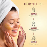 Thumbnail for Golden Glow Ubtan Face Wash with Turmeric and Sandalwood Tube: 65 gm