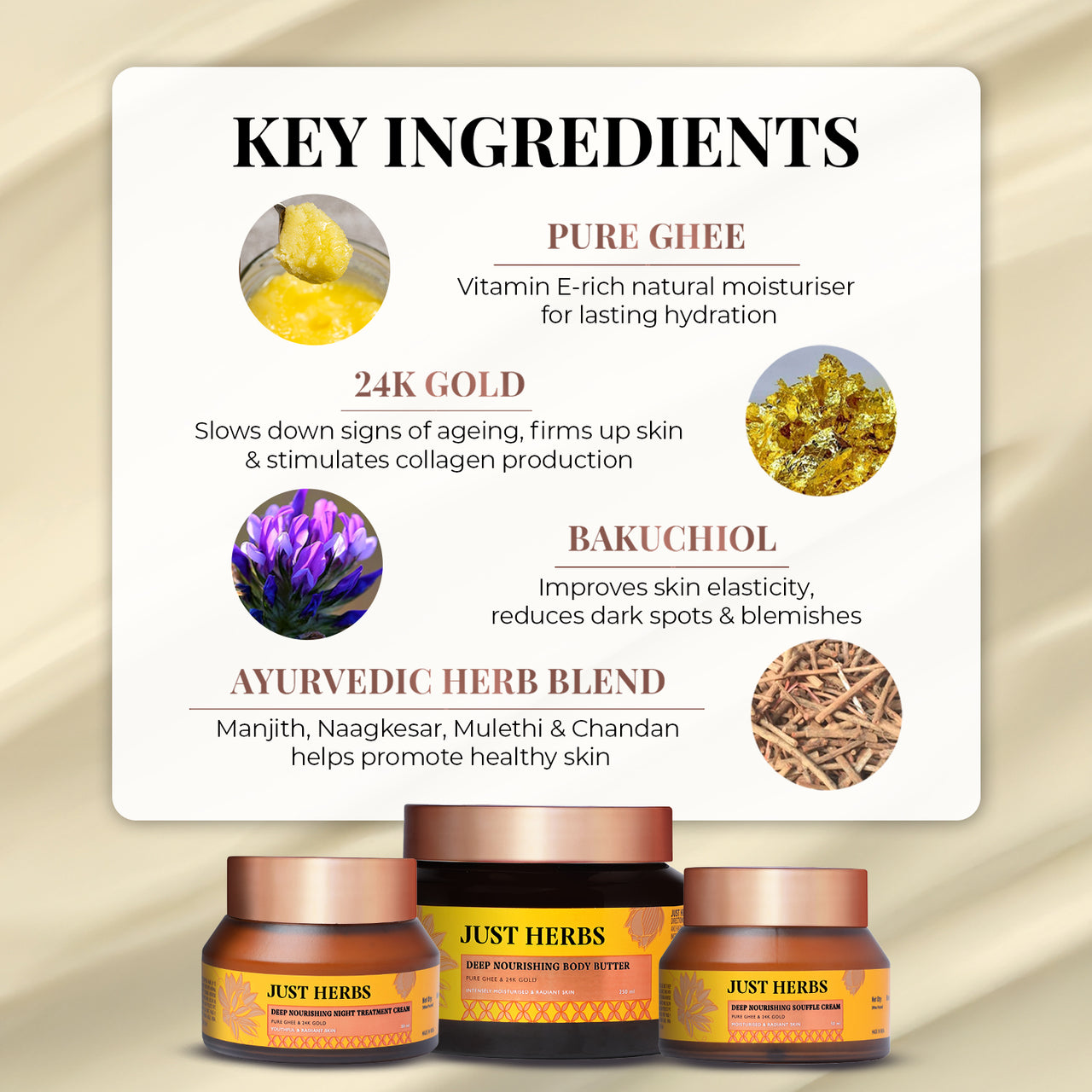 Pure Ghee & 24K Gold Kit | Golden Hour Nourishing Ritual