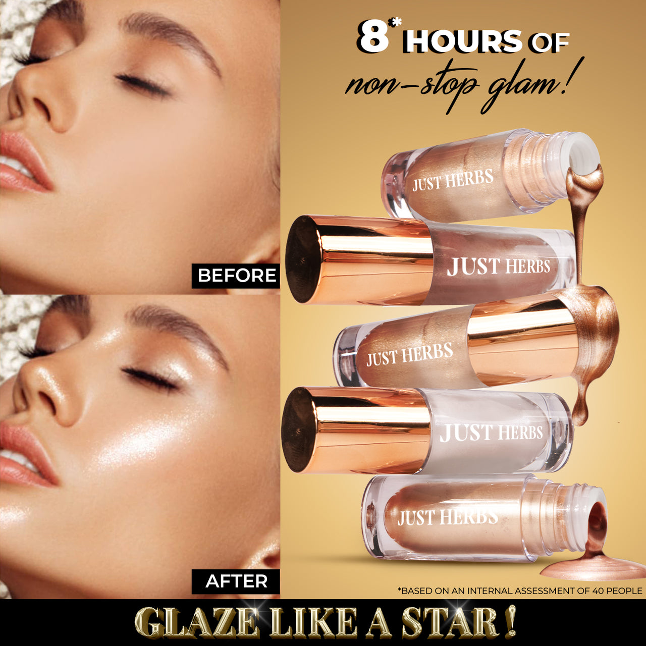 Glaze Nectar Liquid Highlighter with Shea Butter and Aloe Vera