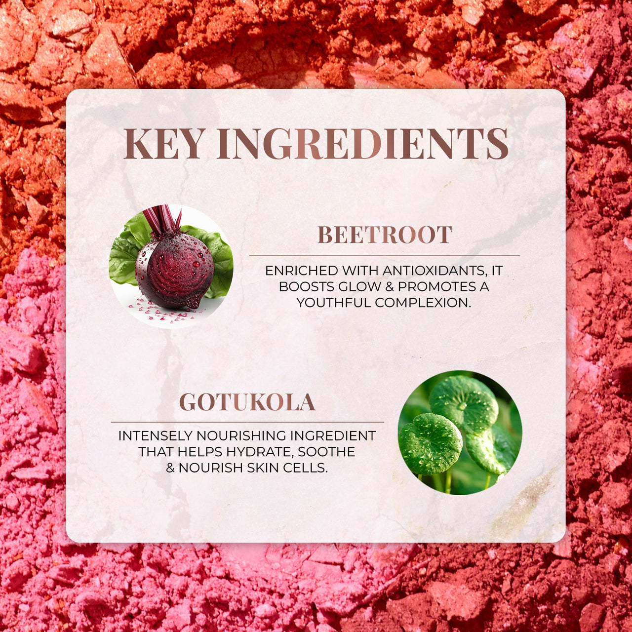 Nourishing Powder Blush with Beetroot & Gotukola