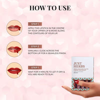 Thumbnail for Full-Size Herb Enriched Matte Liquid Lipstick Kit: Set of 5