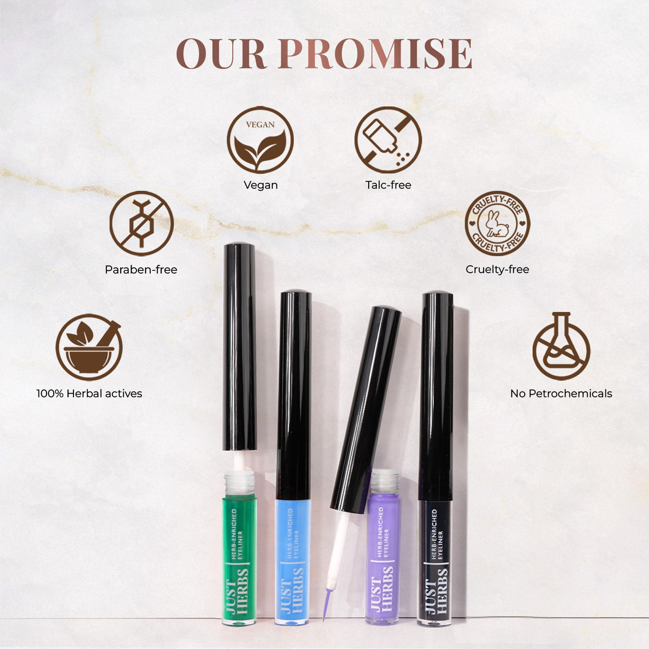 Herb-enriched Waterproof Eyeliner Kit : Eye Look Essentials