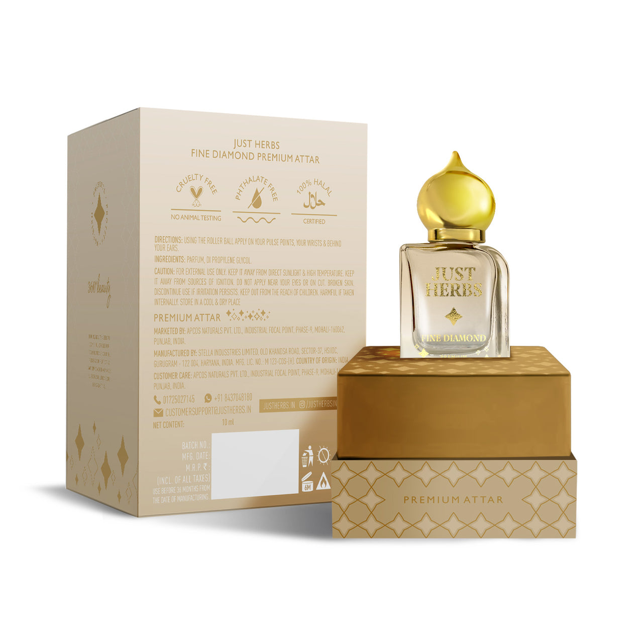 Fine Diamond Premium Attar : 10 ml