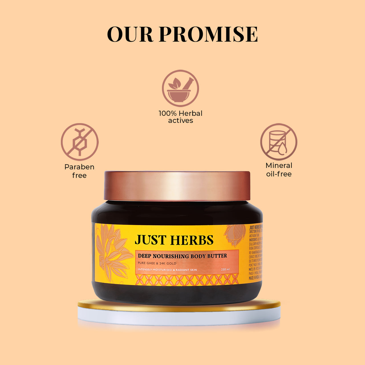 Pure Ghee & 24K Gold Deep Nourishing Body Butter