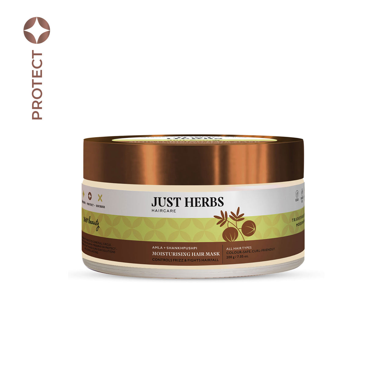 Moisturising Hair Mask with Amla & Shankhpushpi : 200 g