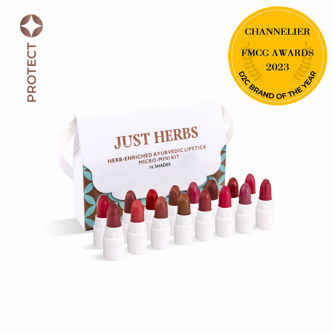 Herb Enriched Ayurvedic Lipstick Micro-Mini Kit 16 Shades