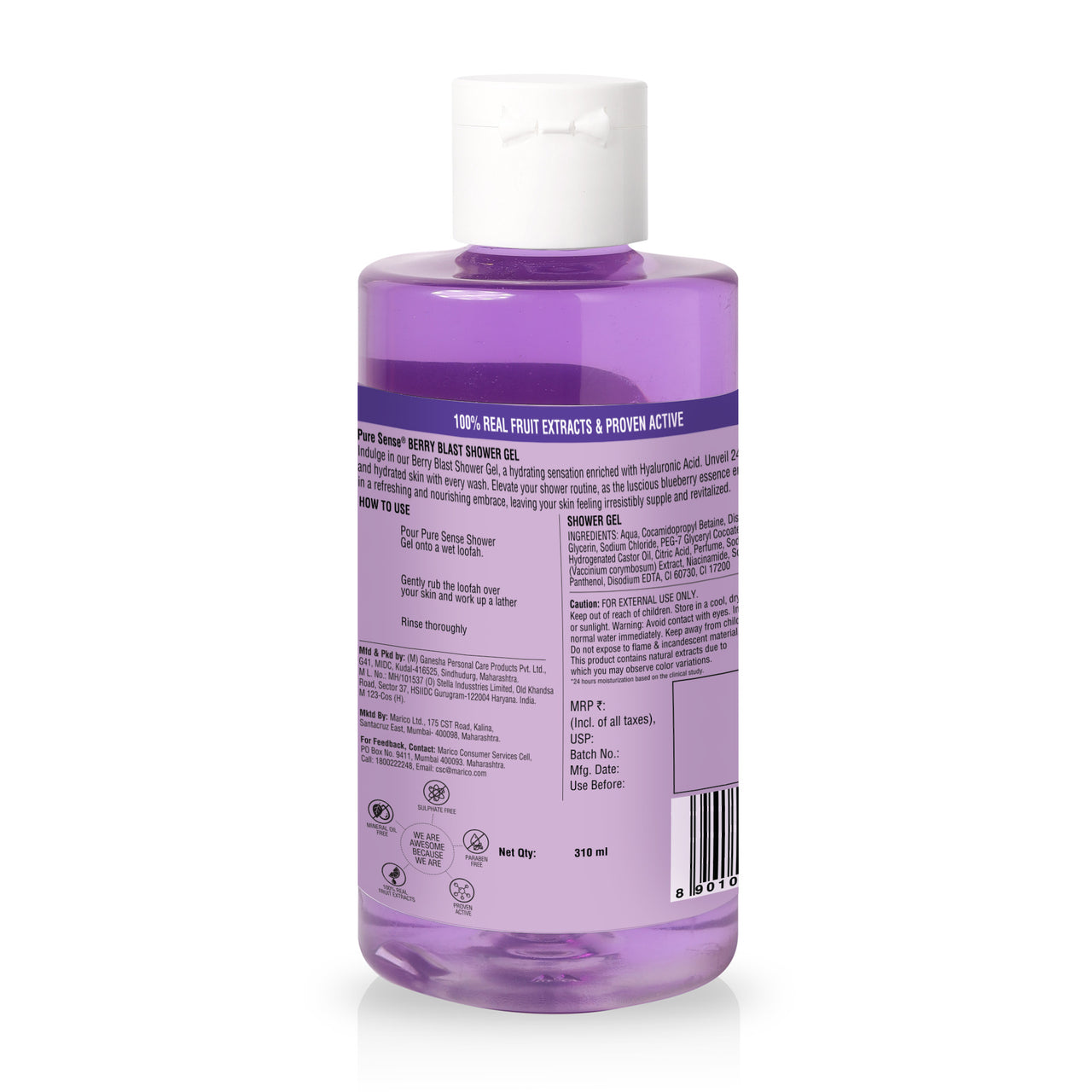 PureSense Berry Blast Shower Gel 310ml