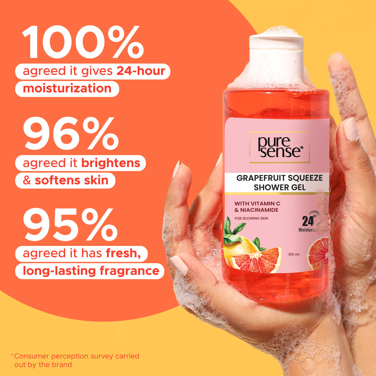 PureSense Grapefruit Squeeze Shower Gel 310ml