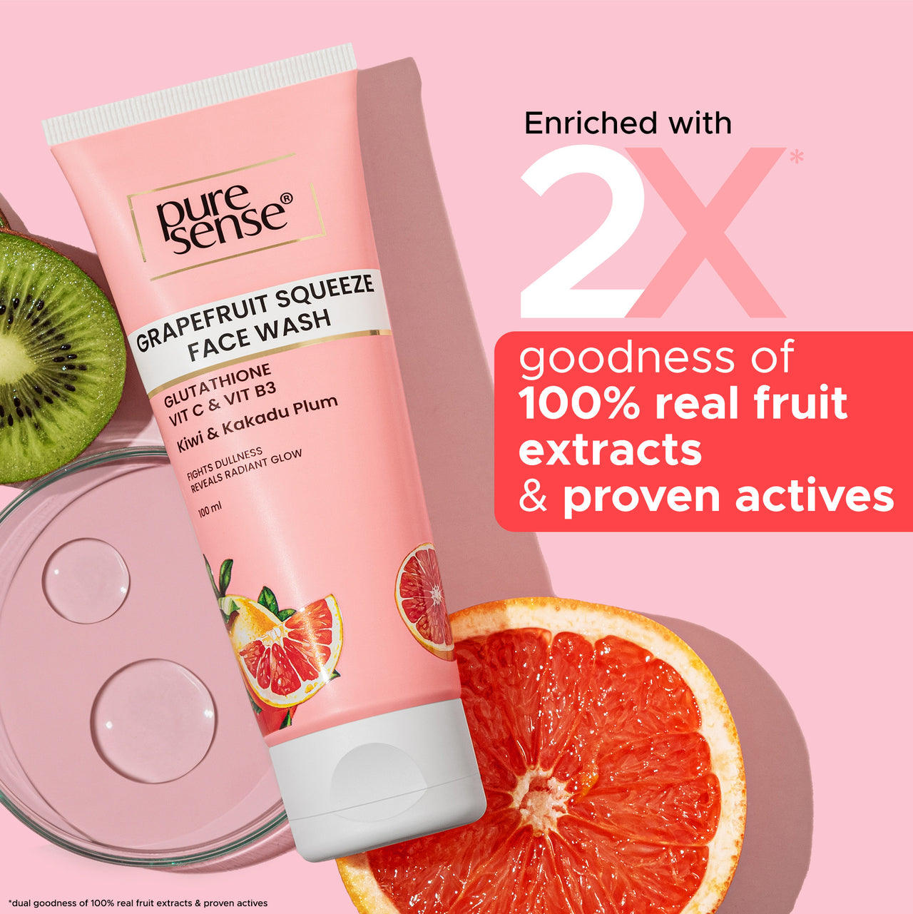 PureSense Grapefruit Squeeze Face Wash 100ml