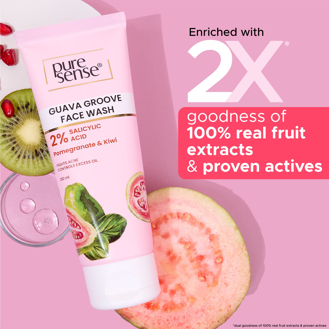 PureSense Guava Groove Face Wash 100ml