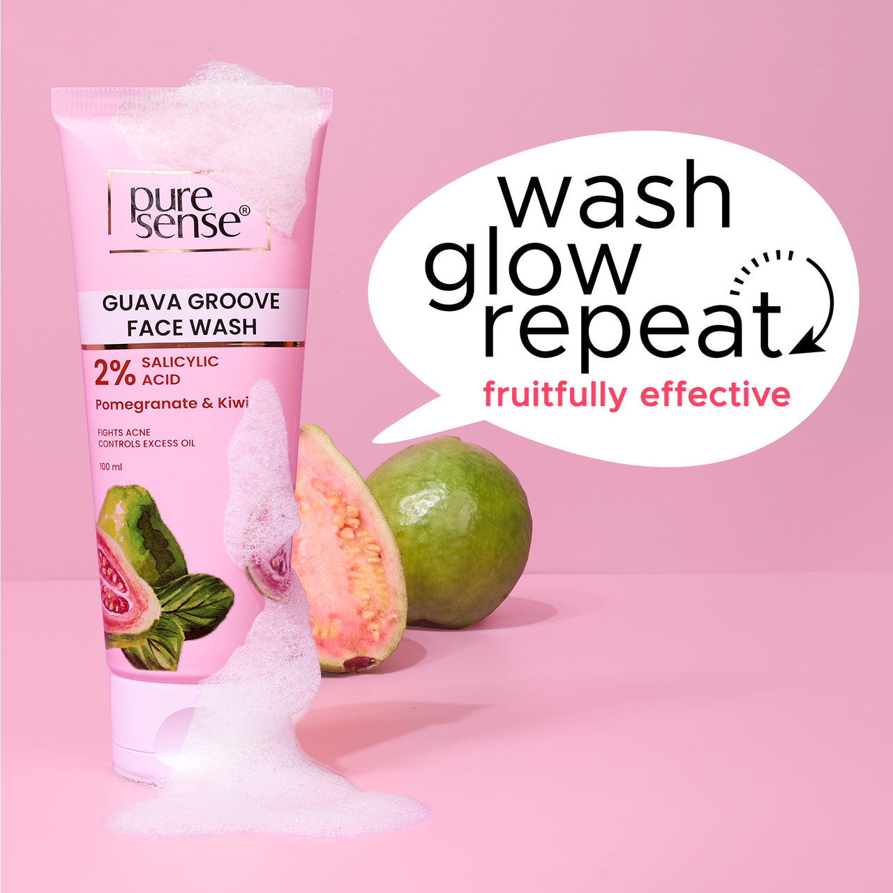 PureSense Guava Groove Face Wash 100ml