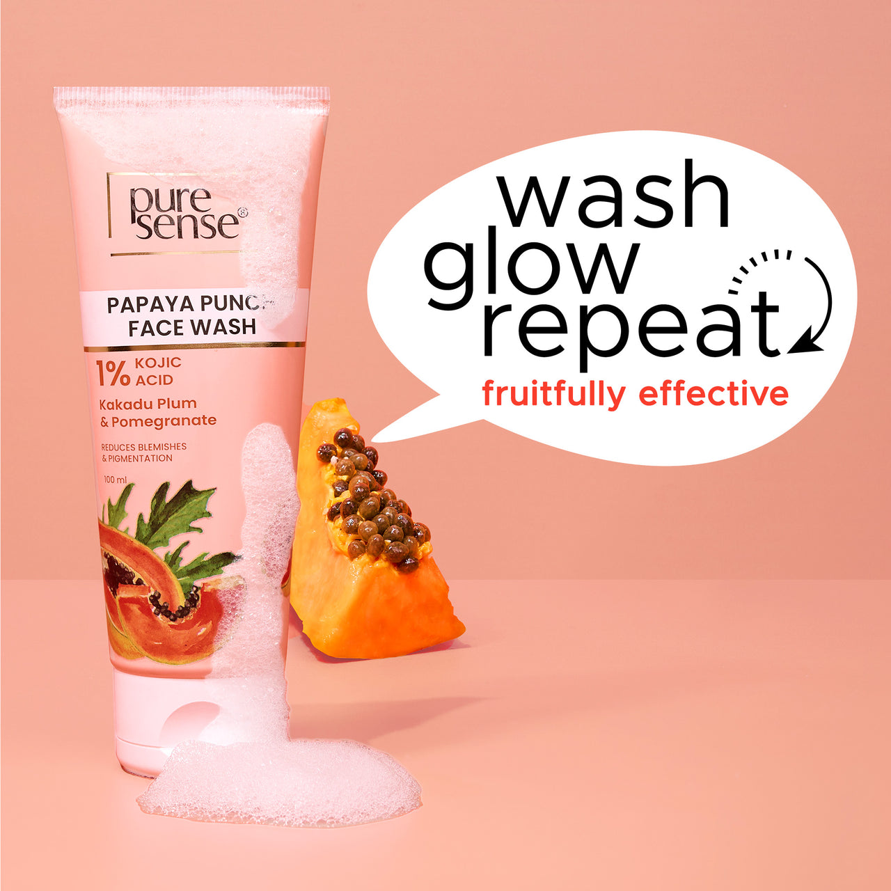 PureSense Papaya Punch Face Wash 100ml