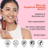 Thumbnail for Grapefruit Squeeze Radiance Face Serum with 15% Niacinamide, Vitamin C & Glutathione Complex | For dull skin | 28ml