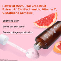 Thumbnail for Grapefruit Squeeze Radiance Face Serum with 15% Niacinamide, Vitamin C & Glutathione Complex | For dull skin | 28ml