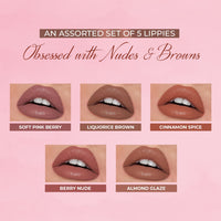 Thumbnail for Herb-enriched Matte Liquid Lipstick Combo : Pack of 5*2