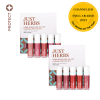 Thumbnail for Herb-enriched Matte Liquid Lipstick Combo: Deeps & Reds + Brights & Pinks
