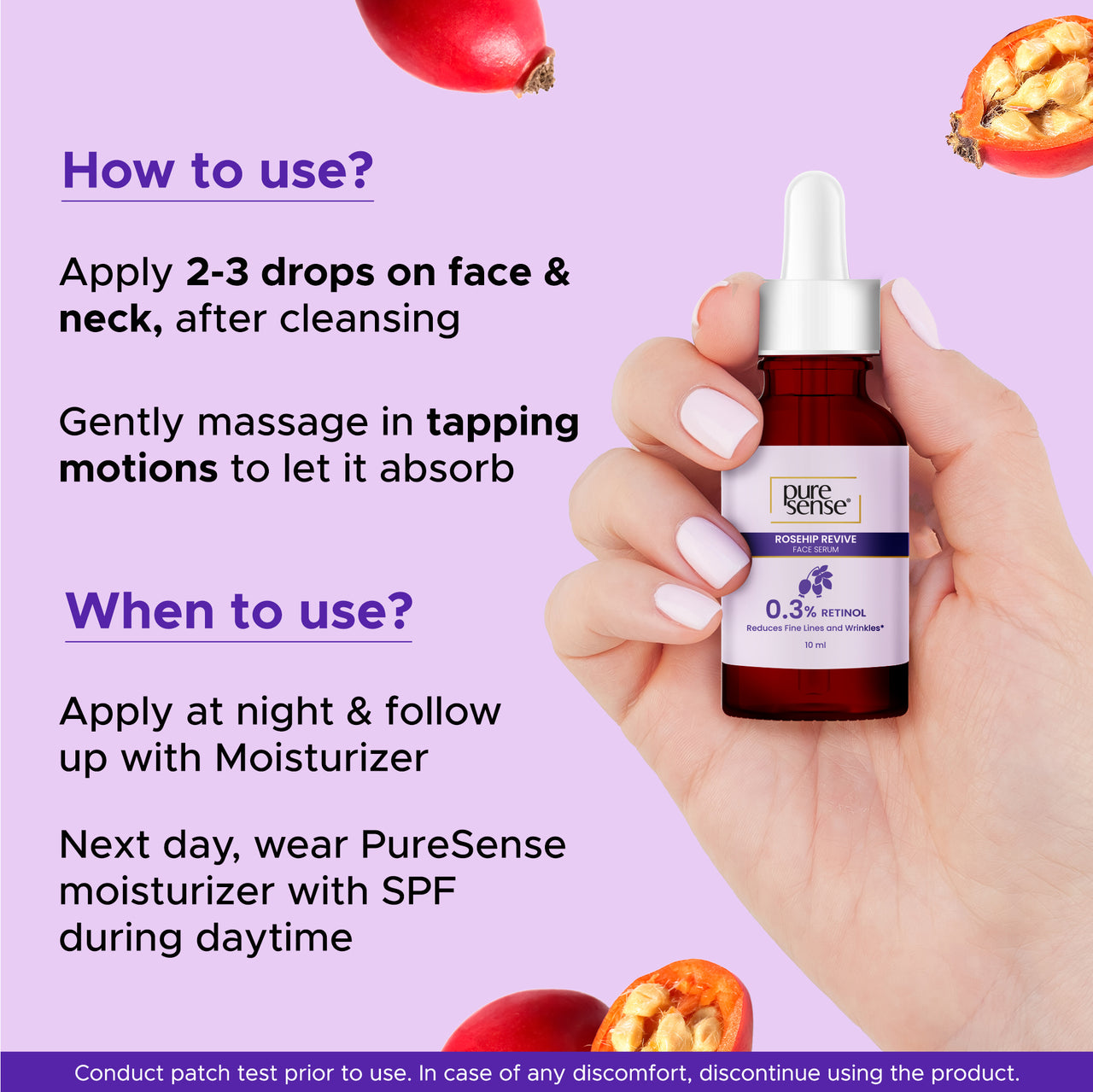 Rosehip Revive Face Serum with 0.3% Retinol | For ageing skin | 10ml