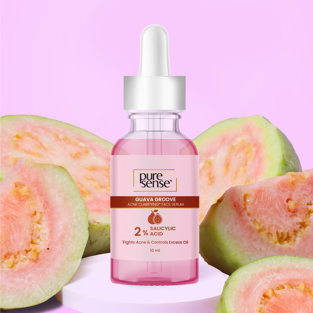 Guava Groove Acne Clarifying Face Serum with 2% Salicylic Acid | For oily skin | 10ml