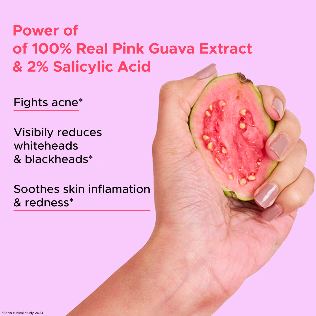 Guava Groove Acne Clarifying Face Serum with 2% Salicylic Acid | For oily skin | 10ml