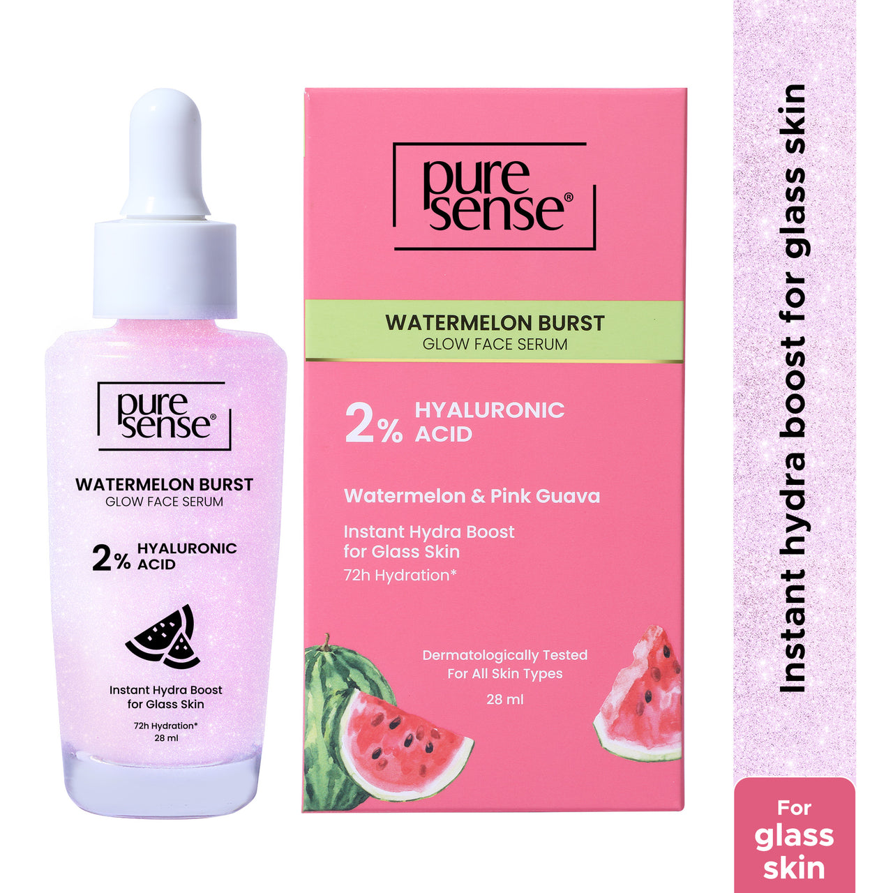 Watermelon Burst Glow Face Serum with 2% Hyaluronic Acid | For glass skin | 28ml