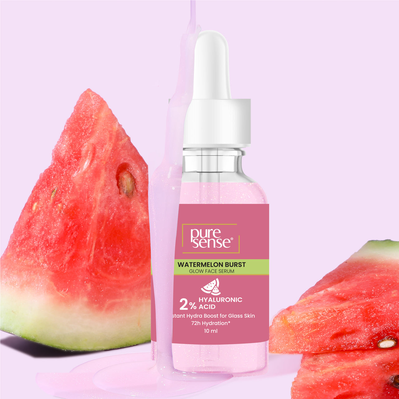 Watermelon Burst Glow Face Serum with 2% Hyaluronic Acid | For glass skin | 10ml