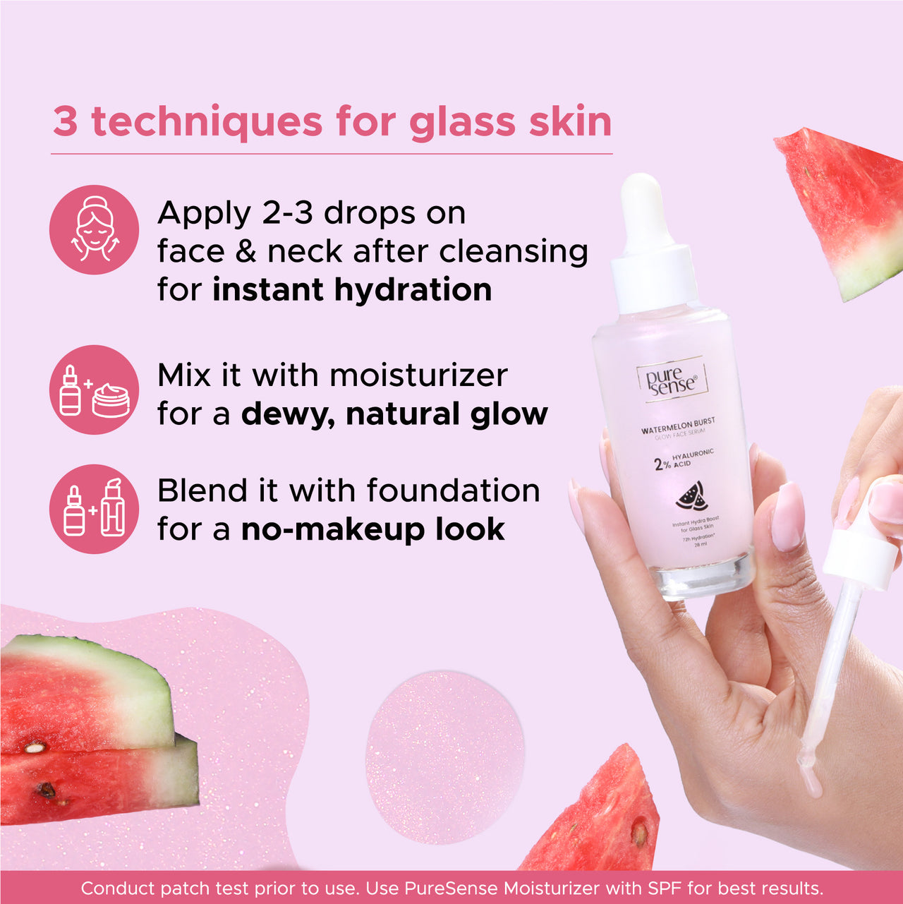 Watermelon Burst Glow Face Serum with 2% Hyaluronic Acid | For glass skin | 28ml