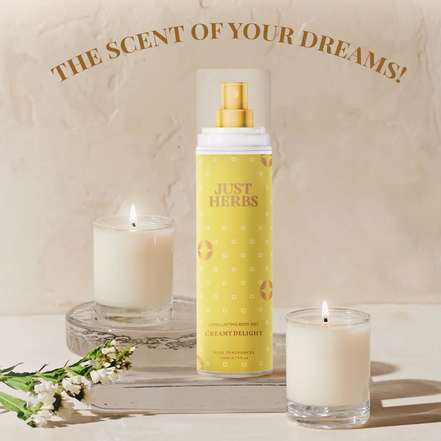 

Long-Lasting Creamy Delight Body Mist - Just Herbs