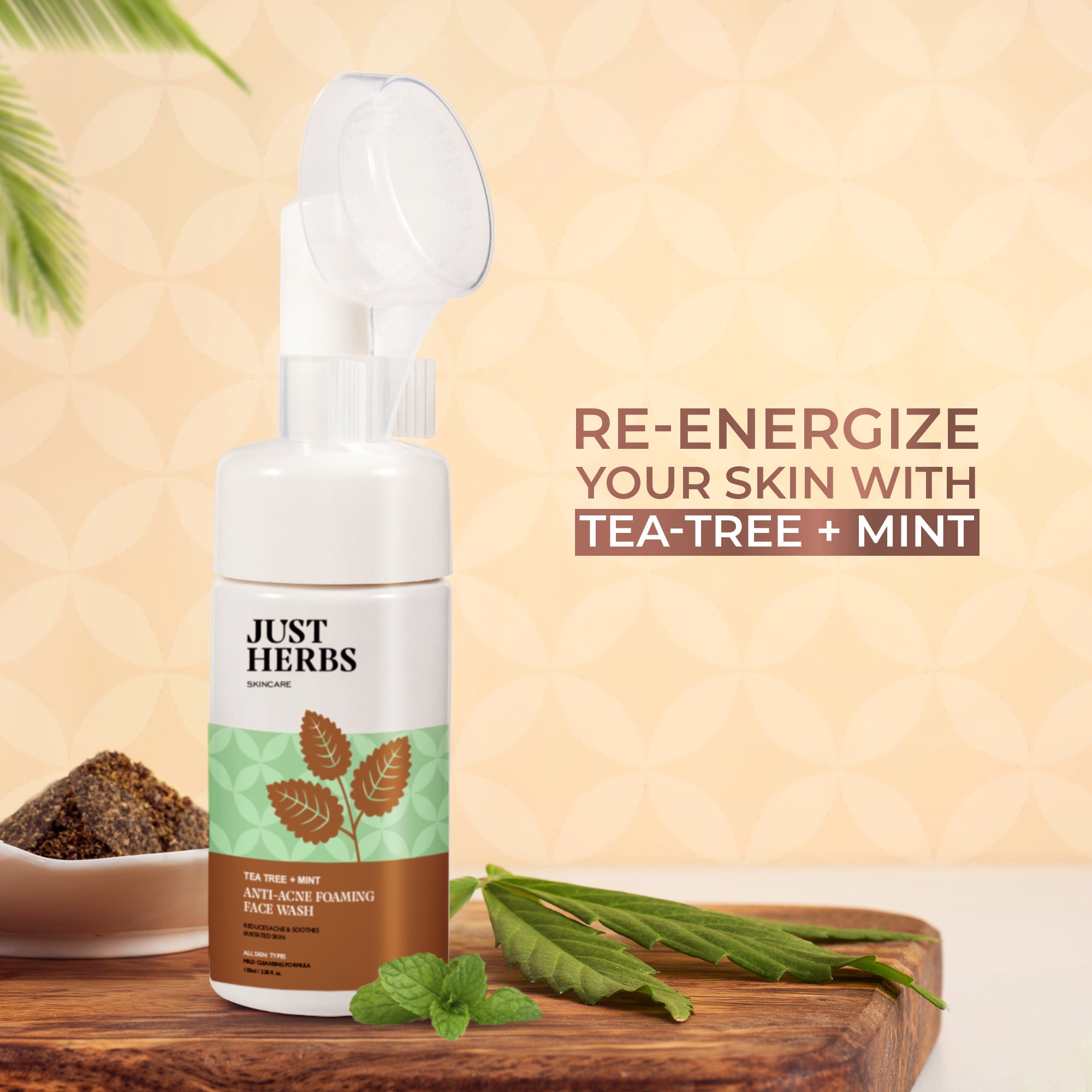 

Anti Acne Foaming Face Wash with Tea Tree & Mint