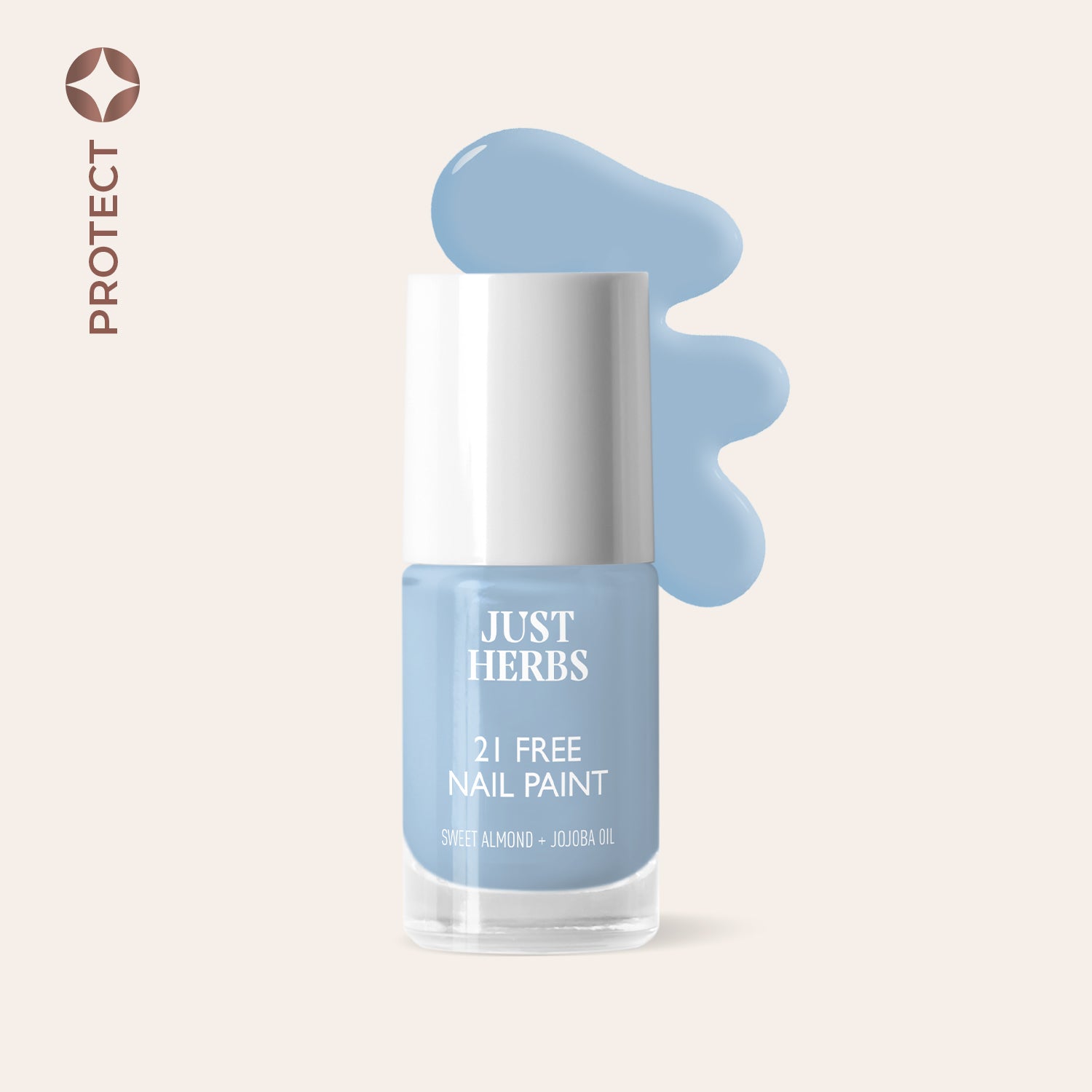 

Nail Paints | 21-Free Formula, Icy blue